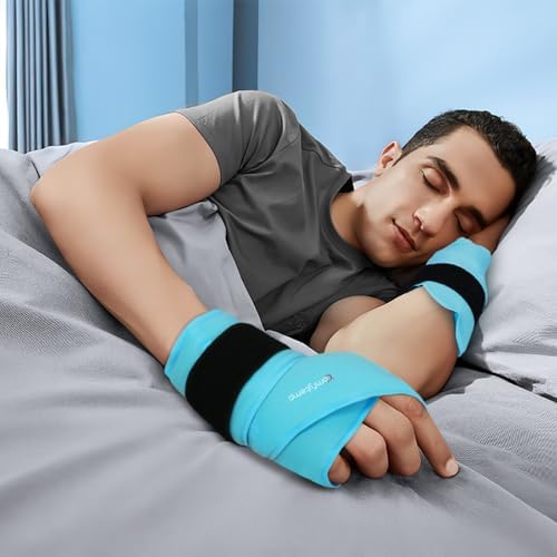 Comfytemp 24.5" Extra Long Wrist Ice Pack Wrap for Carpal Tunnel Relief, 2Packs