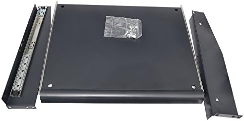 Pack 2 PCS X 2U Rack Mount Adjustable Pull-Out Sliding Keyboard Mouse Shelf Tray
