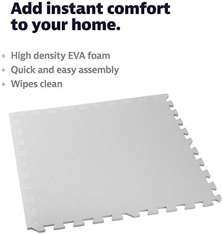 We Sell Mats Interlocking Foam Floor Tiles - 3/8" Thick White 36-Pack