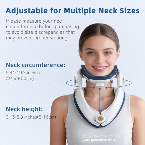 Neck Stretcher Cervical Traction Device - Adjustable Lightweight Neck Support Brace for Cervical Spine Decompression,Pain Relief Neck Decompression Tension Relief