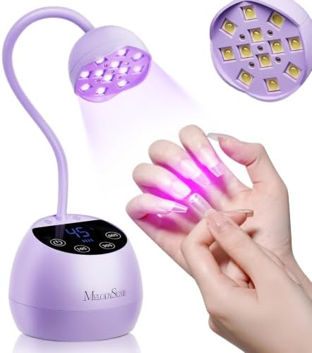 MelodySusie Gooseneck Cordless UV Nail Lamp P-ArtM2 Light for Nail Tips