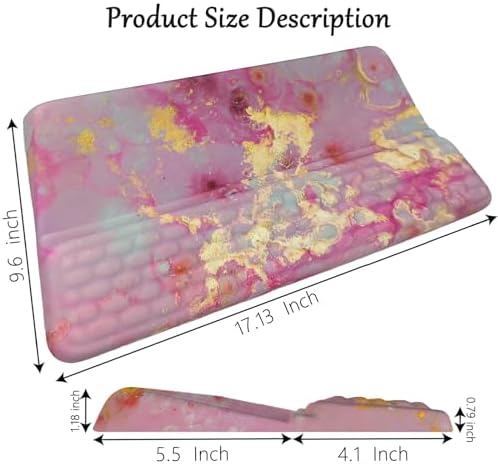 Keyboard Stand with Wrist Rest Pink Keyboard Pad with Wrist Support Marble Keyboard Wrist Rest for Computer Keyboard Stand for Desktop Ergonomic Keyboard Tilt Riser for Desk Office Home Gaming Room