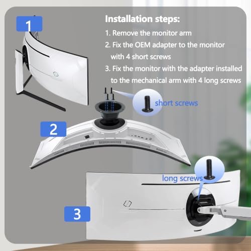 Odyssey G9 VESA Mount Compatible with Samsung 49" G95T G97T G95NA Monitor