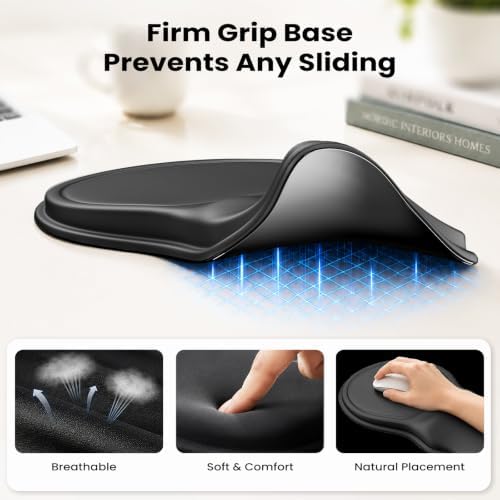 Ergonomic Mouse Pad with Wrist Rest, Extended Forearm Support