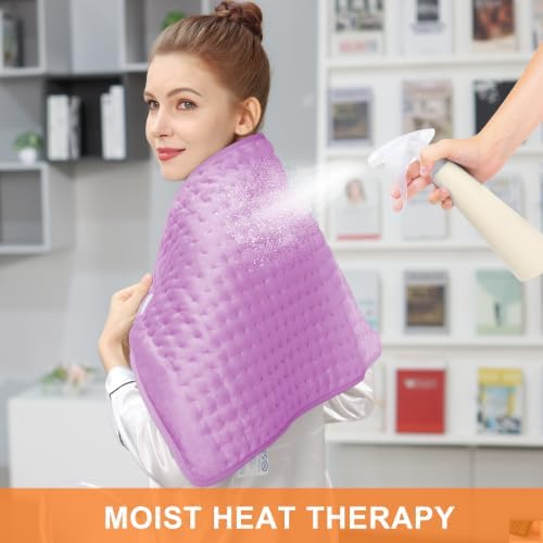 Heating Pad,Electric Heating Pads,Heating Pad for Back,Lavender,33x17 Inch