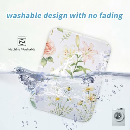 Small Mouse pad, with Edge-Sewn Design, extends Service Life by Twice, occupying the Optimal Size for the Mouse and Wrist Position. (Beautiful Flowers)