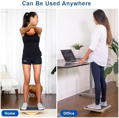 StrongTek Balance Board & Foam Pad Set – Core Training & Desk Fitness Combo