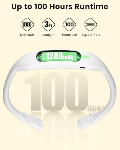 Glocusent Neck Book Light, Rechargeable Neck Lights for Crafts Reading
