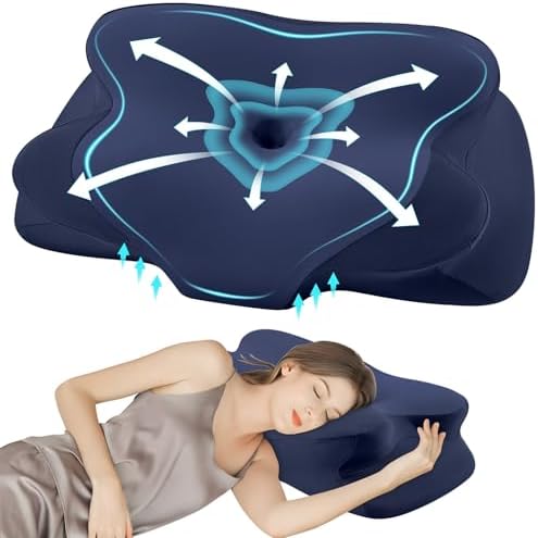 DONAMA Cervical Pillow Ergonomic Memory Foam Pillow for Neck Support