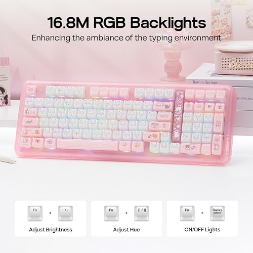 KiiBoom Phantom98 Lite 96% Wireless Mechanical Gaming Keyboard, VIA Custom