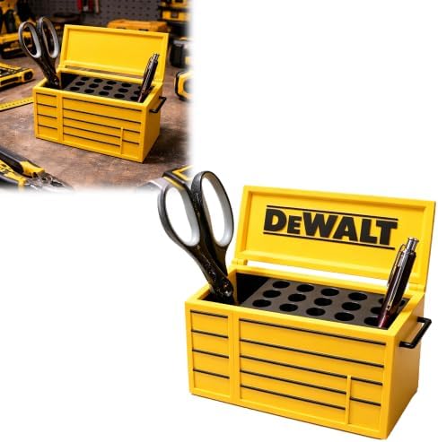Pen Holder Compatible with DEWALT Toolbox – Mini Tool Box Desk