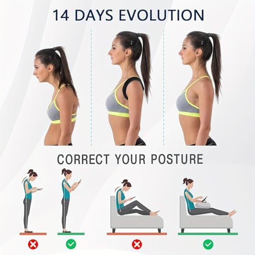Adjustable Posture Corrector Back Brace for Women & Men - Grade Spinal with Upper/Lower Body Alignment, Posture Improvement, Daily & Gym Use, Comfort Fit (Hand Wash Only)