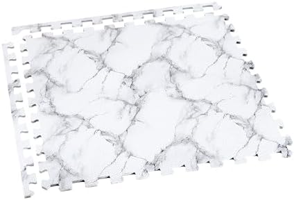 Forest Floor Farmhouse 3/8 Inch Thick Printed Foam Tiles, Premium Wood Grain Interlocking Foam Floor Mats, Anti-Fatigue Flooring – Stylish Flooring Solution