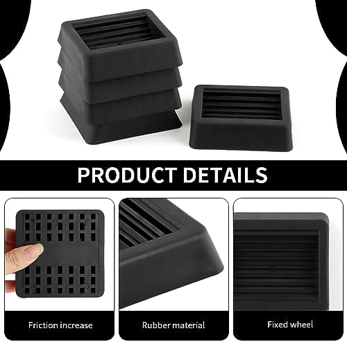 5 Pcs Wheel Stoppers Furniture Caster Cups,Non Slip Furniture Pads