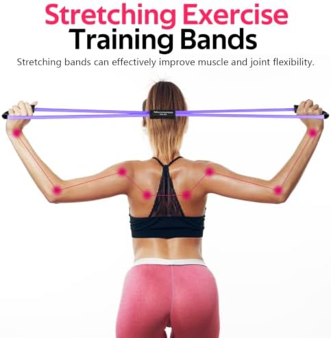 Resistance Bands with Handles, Figure 8 Fitness Bands, Exercise Bands Set