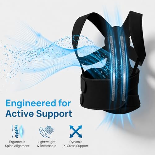 Posture Corrector for Women & men, Full back support brace