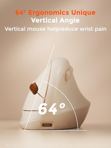 DAREU Ergonomic Vertical Wireless Mouse for Small Hands
