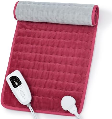 Heating Pad,Electric Heating Pads,Heating Pad for Back,Burgundy,24x12 Inch