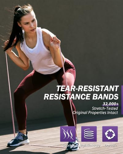 Resistance Bands for Working Out,5-Level Elastic Exercise Bands
