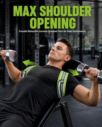 Pro-Gym Posture Brace for Men, 8 cm Straps Help Spread Pressure