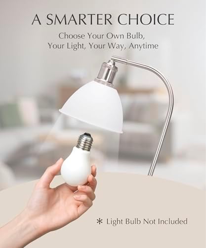HarvestLand Halo Desk Lamp, Reading Lamp for Home Office, White