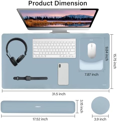 MOSISO Keyboard Mouse Pad Set, Large Gaming Mouse Pad&Keyboard Wrist Rest