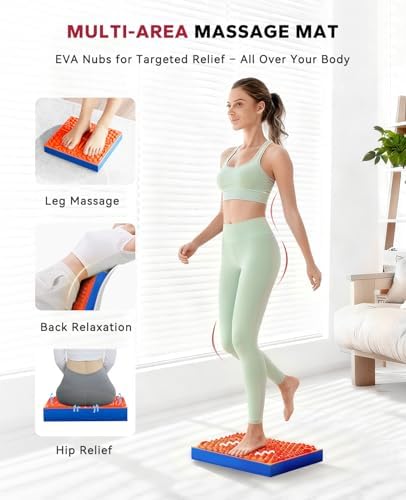 HAPBEAR Exercise Balance Pad - 15"x12" Non-Slip Textured Bottom Stability Training Mat - 2.25" Thick Soft Cushioned Foam for Physical Therapy, Core Training & Home Workouts