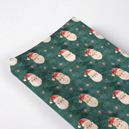 Watercolor Christmas Winter Holiday Theme Pattern Baby Changing Pad Cover, Unisex Christmas Nursery Diaper Changing Table Pad Mat Sheet for Boys Girls-16x32