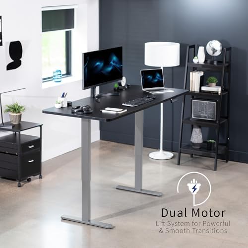 VIVO Black 71 x 30 in Standing Desk, DESK-KIT-E2G7B