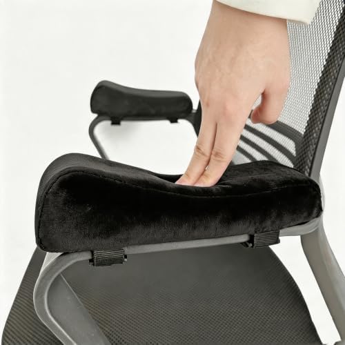 Chair Armrest Pads 2 Pack, High‑Density Sponge, Office Chair Arm Covers for Gaming Chair