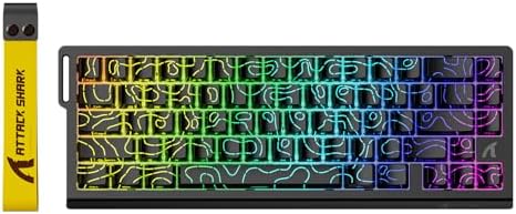 ATTACK SHARK X68HE RT Mechanical Gaming Keyboard 60% Wired TKL-BlackContour