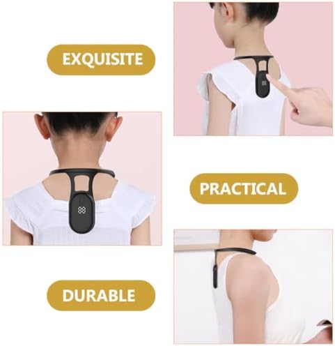 Portable School Sitting Posture Corrector Sensor for Posture Training Lcd Display Vibration Reminder Abs and Silicone Material for Boys and Protect Eyes