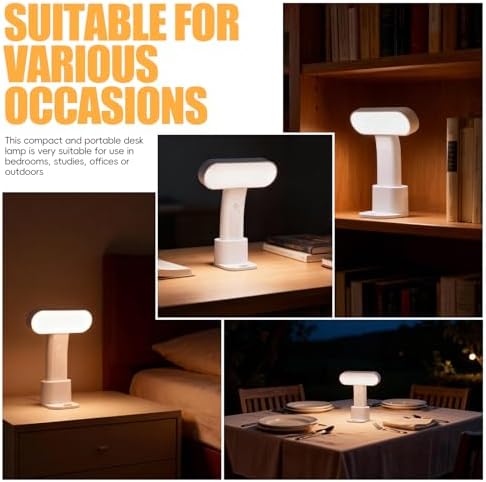 oneleaf EU AAA Grade Eye-Caring Desk Lamp, Stand 2-in-1 Dimmable LED Light (Oval) (Oval)