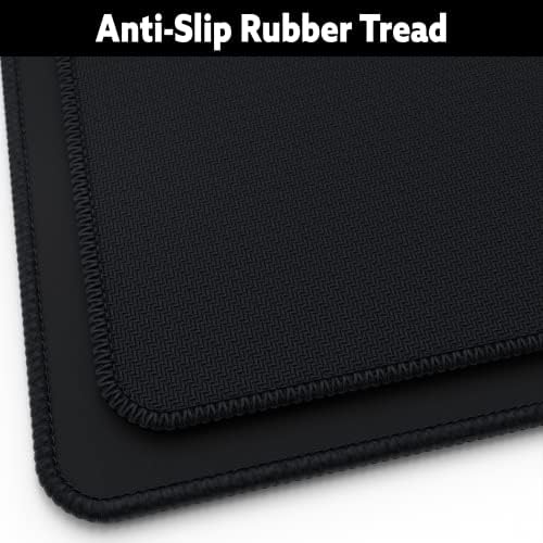 Gamer Boss - Gaming Mouse Pad - 72 x 36 Inches - 4mm Thick with Stitched Edges, Non-Slip Rubber Base, Premium Cloth Mousepad, Desk Mat for Laptop, Keyboard, Computer & PC (Mammoth, Black)