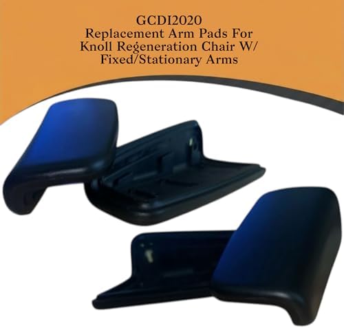 Replacement Black Arm Pads for Regeneration Office Chair w/Fixed Arm Pads, Compatible with Task & Stool Chair, Fix Peeling & Cracked Arm Pads