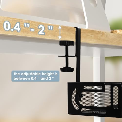 Cable Management, 2 Pack Cable Management Under Desk, Cable Tray