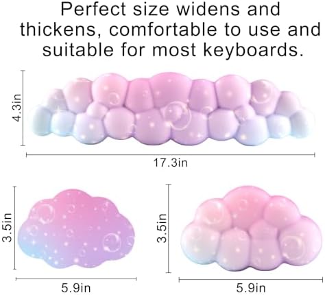 Cloud Wrist Rest for Computer Keyboard,Mouse Wrist Rest,Keyboard Wrist Rest