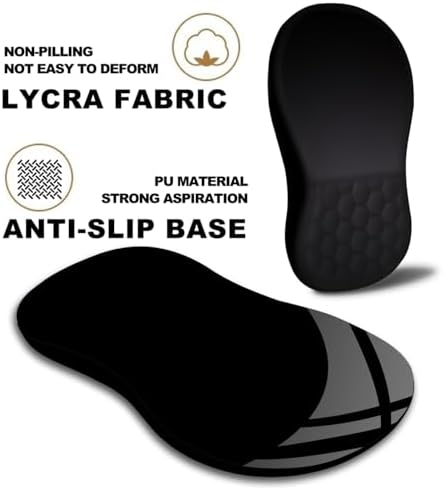 Mouse Pad Wrist Support, Ergonomic Mouse Pad with Massage Dot, Comfortable Computer Mouse Pad for Laptop, Wrist Rest Pain Relief Mousepad with Non-Slip PU Base for Office & Home, 12 x 8 in