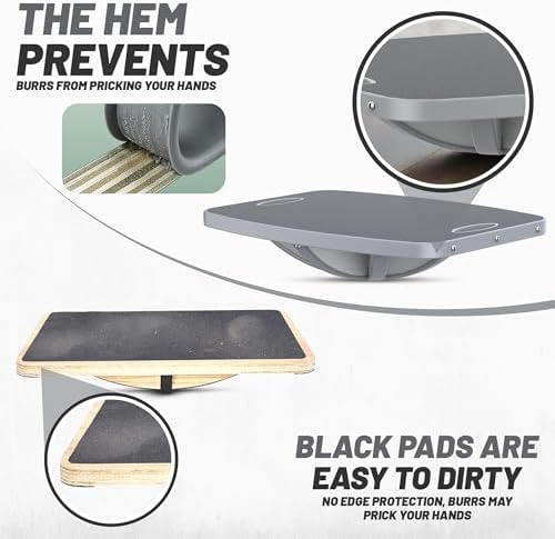 Advanced Wood Balance Board, Table Balance Board, Office Swing Board, for Physical Therapy, Fast Fitness Training and Outdoor Sports Balance Training Device