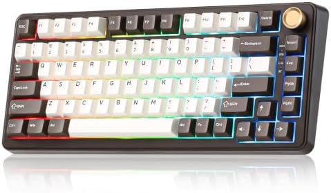 YUNZII B75 PRO 75% Wireless Mechanical Keyboard (Coffee Brown, Cocoa V2)