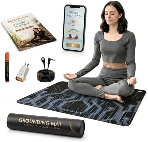 Grounding Mat for Bed & Feet, Conductive Earthing Pad for Home