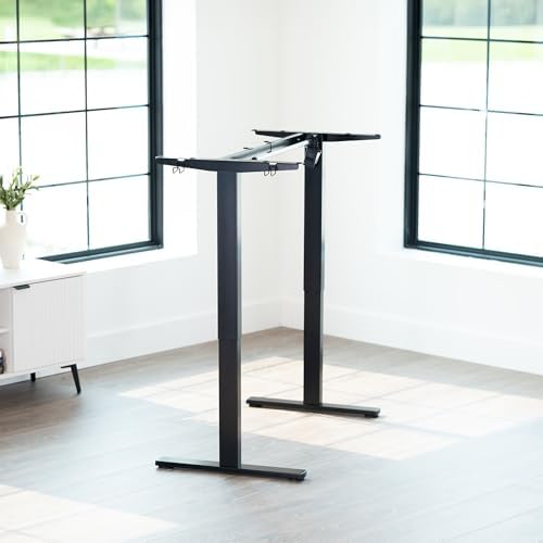 VIVO Black Brushless Motor Electric Standing Desk Frame, DESK-V100EBY