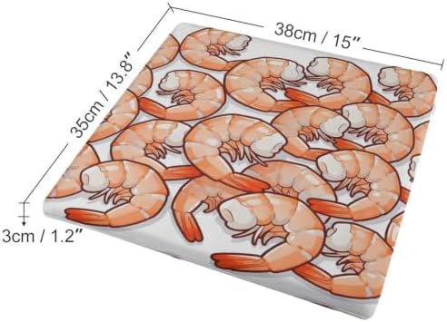 Decorative Seat Pad Chair Cushion Sushi Shrimp