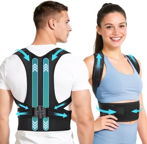 babaka Posture Corrector for Women and Men, Back Brace Adjustable Shoulder Brace for Upper and Lower Back Pain Relief,Shoulder Straightener,Hunchback,Thoracic, Spine Corrector, Scoliosis (X-Large)
