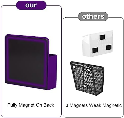 KITANIS Magnetic Pen Holder,2 Pack Magnetic Dry Erase Marker Holder with Generous Compartments,Strong Magnet Storage Marker Pen Pencil Organizer for Refrigerator,Whiteboard,Locker Accessories