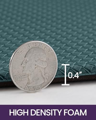 DEXI Kitchen Floor Mats Cushioned Anti Fatigue Runner, 17x29+17x59 Green