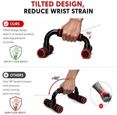 Push Up Bar,Portable Push up Handles for Floor,Strength Training Equipment with Non-Slip Ergonomic Grip,Sturdy Structure,Home Gym Equipment for Men Women Workout