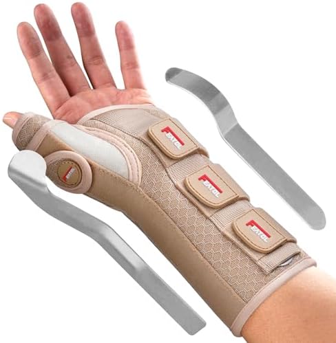 FEATOL Thumb Spica Splint Wrist Brace for De Quervain's & Carpal tunnel