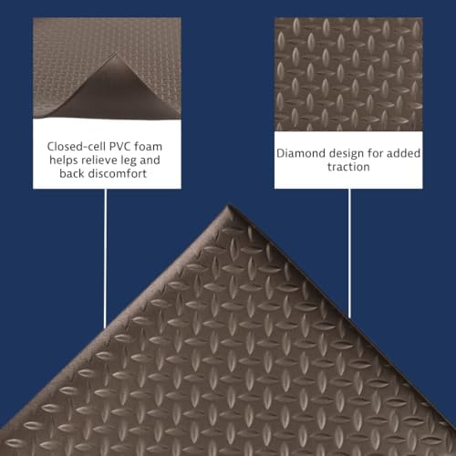 NoTrax 418 Diamond Tred™ 3' x 60' x 3/8" Anti Fatigue Mat