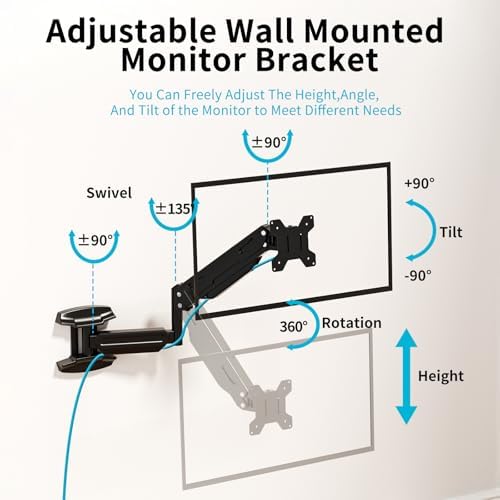 Suptek Single Wall Mount Monitor for 13-32"